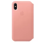 Apple iPhone X Leather Folio - Soft Pink