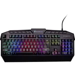 Surefire Gaming KingPin RGB káblový, USB herná klávesnica podsvietenie UK anglická, QWERTY, Windows® čierna