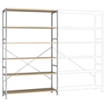 Manuflex RB2564 základný modul regálu oddelenia 140 kg (š x v x h) 1470 x 2500 x 800 mm ocel pozinkované pozinkovaný dre