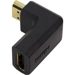 LogiLink AH0005 HDMI adaptér [1x HDMI zástrčka - 1x HDMI zásuvka] čierna 90 ° Zatočený doľava