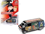 1976 Dodge Van Black "Pennybags Casino - Monopoly" with Dodge Van Monopoly Game Token "Pop Culture" 2022 Release 3 1/64 Diecast Model Car by Johnny L