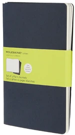 Moleskine Sešity 3 ks modré tmavě L, čisté