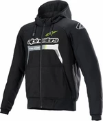 Alpinestars Chrome Ignition Hoodie Black/Yellow Fluorescent 2XL Geacă textilă