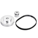 TWO TREES® 60Teeth 8mm Bore Diameter + 20Teeth 5mm Bore GT2 Timing Belt Pulley with6mm Timing Belt for 3D Printer