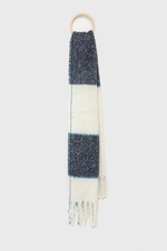 Šál Pepe Jeans dámsky, tmavomodrá farba, vzorovaný