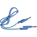 VOLTCRAFT  merací kábel [lamelový zástrčka 4 mm - lamelový zástrčka 4 mm] 1.00 m modrá 1 ks
