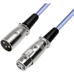 Paccs  XLR prepojovací kábel [1x XLR zásuvka - 1x XLR zástrčka] 4.00 m modrá
