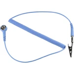 TRU COMPONENTS SPKL-4-305-SK ESD uzemňovací kábel   3.05 m tlačidlo 4 mm, krokosvorka