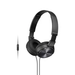 Sony MDR-ZX310AP   slúchadlá On Ear na ušiach Headset, zložiteľná čierna