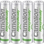 Camelion AlwaysReady Solar mikrotužkový akumulátor typu AAA  Ni-MH 600 mAh 1.2 V 4 ks