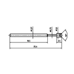PTR 1015-A-0.7N-AU-1.8 presný testovací hrot