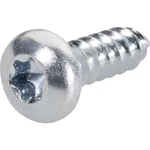 TOOLCRAFT 892607  šošovkové skrutky do plechu 2.9 mm 9.5 mm T profil DIN 7981-C   ocel pozinkované 100 ks