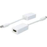 Digitus AK-340411-001-W DisplayPort / HDMI adaptér [1x mini DisplayPort zástrčka - 1x HDMI zásuvka] biela  15.00 cm