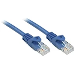 LINDY 48171 RJ45 sieťové káble, prepojovacie káble CAT 6 U/UTP 0.50 m modrá s ochranou 1 ks