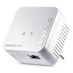 Sieťový rozvod LAN po 230V Devolo Magic 1 WiFi mini, rozšíření 1ks (8559) sieťový rozvod LAN po 230 V • rýchlosť 1 200 Mbps • Wi-Fi 4 • 1× RJ45 • dosa