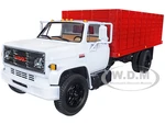 1970s GMC 6500 Grain Truck with Corn Load White and Red 1/34 Diecast Model by First Gear