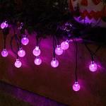 6.5M/7M 30/50LED Solar Powered Bubble Crystal Ball Shape LED String Lights for Halloween Holidays Decoration