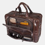 Men Multifunction Multi-pocket Waterproof 15.6 Inch Laptop Bag Briefcase Business Handbag Crossbody Bag Teacher Bag
