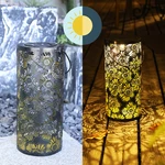 Solar Power Flower Lantern LED Lamp Garden Light Outdoor Landscape Decorative