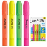 Sharpie 4 Pcs/set Jelly Highlighter Fluorescent Pens Colorful Marker Pen Blister Pen Stationery Office School Supplies f