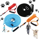 2m/3m/5m/10m Pet Puppy Belt Black Training Strap Collar Rope Dog Leads Walking Leash 8mm Puppy Supplies
