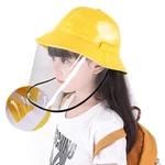 PODOM Kids Bucket Hat Protection Safety Removable Full Face Shield Protective Cover Sun Fisherman Hat