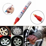4Pcs Red Color Tyre Permanent Paint Pen Tire Metal Outdoor Marking Ink Marker Trendy