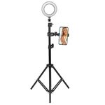 16cm 2700K-5500K Dimmable USB LED Ring Light Universal Phone Holder Adjustable Tripod Stand for Makeup Selfie Video Yout