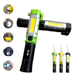 KXK-05 30W COB+LED 5Modes LED Work Light USB Rechargeable Outdoor Camping Emergency Flashlight LED Torch With Safety Ham