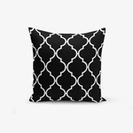 Čierno-biela obliečka na vankúš s bavlnou Minimalist Cushion Covers Black Background Ogea, 45 × 45 cm