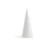 Biely vianočný svietnik z kostného porcelánu Kähler Design Nobili, výška 30 cm Biely vianočný svietnik z kostného porcelánu Kähler Design Nobili, výška 30 cm
