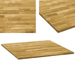 Desk Top Solid Oak Wood Square 0.9" 31.5"x31.5"