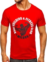 Červené pánské tričko s potiskem Bolf Y70015