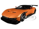 Aston Martin Vulcan Madagascar Orange with Carbon Top 1/18 Model Car by Autoart