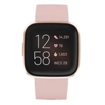 Inteligentné hodinky Fitbit Versa 2 (NFC) - Petal/Copper Rose (FB507RGPK) inteligentné hodinky • 1.39" AMOLED displej • dotykové ovládanie + bočné tla