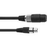 Kabelový adaptér Omnitronic 30225600 [1x reproduktorová spojka - 1x XLR zásuvka 3pólová], 1.00 m, černá