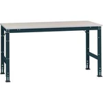 Manuflex AU6129.7016 Pracovní Přístavný stůl Univerzální standardní s PVC dekorační deska, Šxhxv = 2000 x 1000 x 760-870 mm
