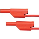 Schützinger VSFK 6000 / 1 / 100 / RT propojovací kabel [zástrčka 4 mm - zástrčka 4 mm] červená