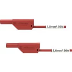 Schützinger VSFK 8500 / SIL1 / 100 / RT bezpečnostní měřicí kabely [4 mm zástrčka - 4 mm zástrčka] červená, 100.00 cm