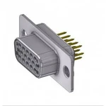 D-SUB zásuvka Deltron Connectors 180 °, pólů 15, pájené, piny, 1 ks