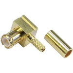 MCX konektor Telegärtner J01270A0211, 50 Ω, Push-Pull, zástrčka úhlová