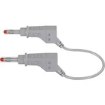 Stäubli XZG425/SIL bezpečnostní měřicí kabely [lamelová zástrčka 4 mm - lamelová zástrčka 4 mm] šedá, 0.50 m