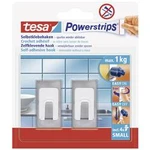 Pásky tesa® háček Small obdélník nerezová ocel kartáčovaná 57997-00-02 tesa Množství: 2 ks
