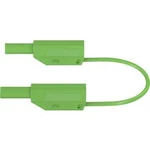 Stäubli SLK410-E/N bezpečnostní měřicí kabely [lamelová zástrčka 4 mm - lamelová zástrčka 4 mm] zelená, 2.00 m