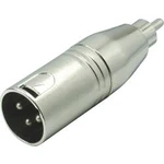 XLR adaptér Kash 55060, XLR zástrčka - cinch zástrčka, mono, pólů 3, 1 ks