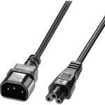 Napájecí kabel LINDY 30400, [1x IEC C5 zástrčka - 1x zástrčka s ochranným kontaktem], 2.00 m
