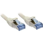 Síťový kabel RJ45 LINDY 47131, CAT 6A, S/FTP, 0.50 m, šedá