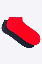 Ponožky Tommy Hilfiger 2-pak dámske, červená farba, 343024001,