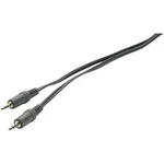 Připojovací kabel SpeaKa, jack zástr. 3.5 mm/jack zástr. 3,5 mm, černý, 2 m