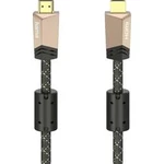 HDMI kabel Hama [1x UK zástrčka - 1x HDMI zástrčka] hnědá 1.5 m